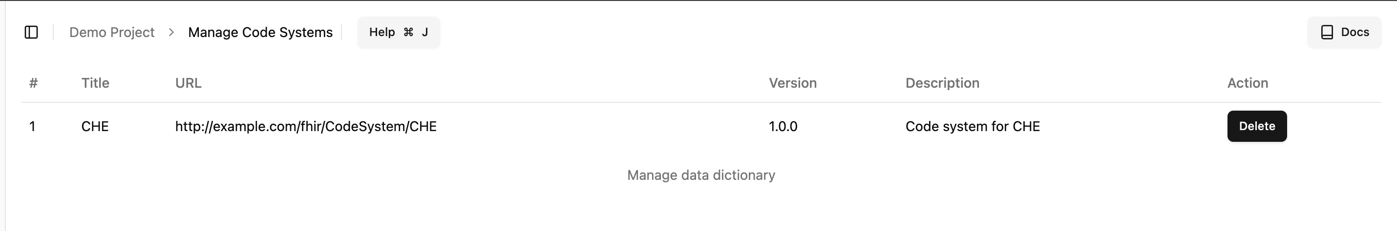 Delete code system